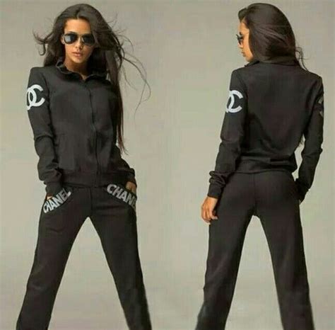 chanel jogging suit women's|chanel pant suits for women.